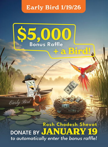 Early Bird Bonus Raffle! $5000 + a Bird - enter before January 19!
